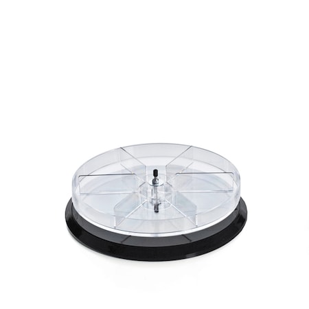 Azar Displays One Tier Revolving Display 2"H x 11"Dia. - 6 Sections 226010